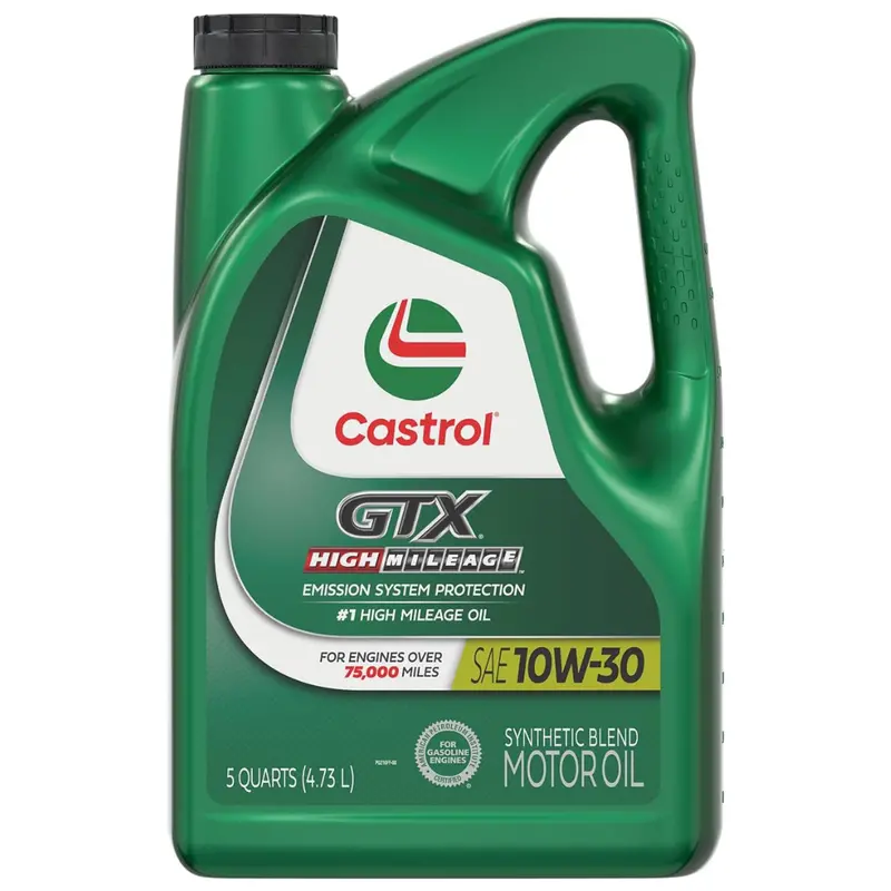 5-Qt Castrol Gtx High Mileage 10W-30 Synthetic Blend Motor Oil 1
