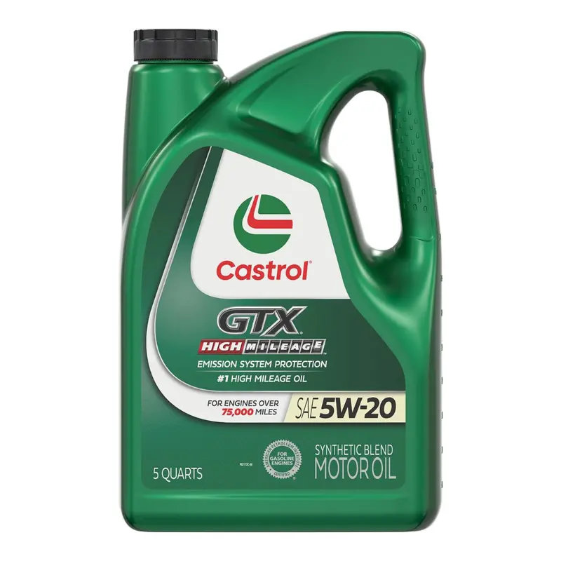 5-Qt Castrol Gtx High Mileage 5W-20 Synthetic Blend Motor Oil 1