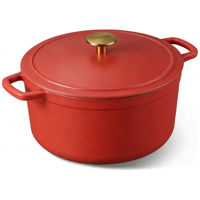 5 Qt Enameled Cast Iron Dutch Oven Pot With Lid 1