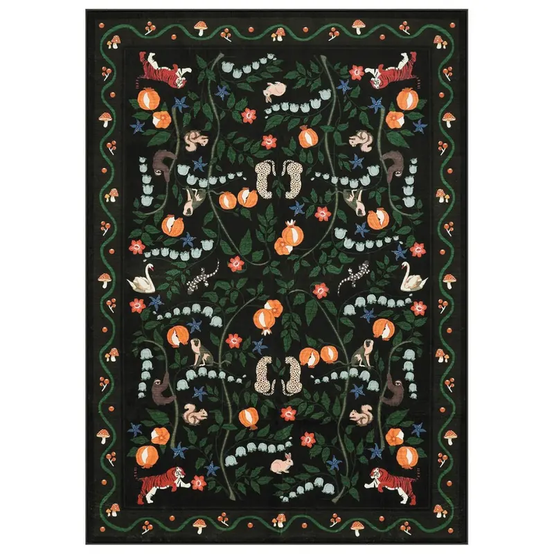 5' X 7' Ojia Animal Print Ultra-Thin Area Rugs 1