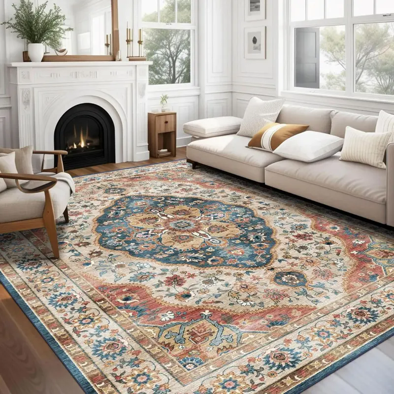 5' X 7' Ultra-Thin Washable Non-Slip Area Rugs (Various) 1