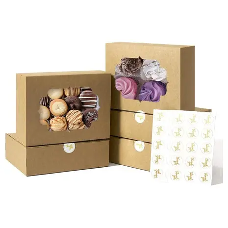 50 Bakery Treat Boxes With Window 1