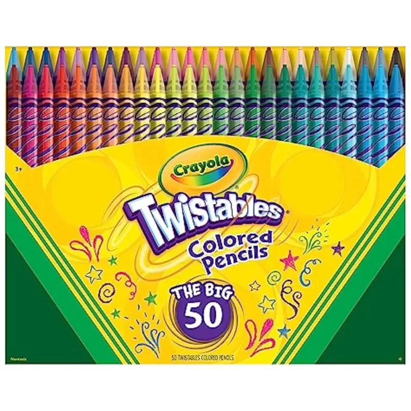 50-Count Crayola Twistables Colored Pencil Set 1