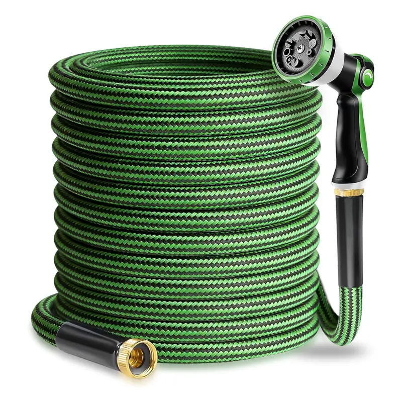 50-Ft Heavy Duty Triple-Layer Pipe Garden Water Hose 1