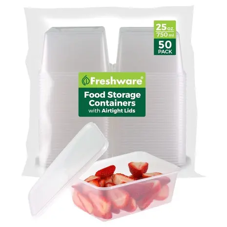 50-Pack Freshware Food Storage Containers With Lids 1