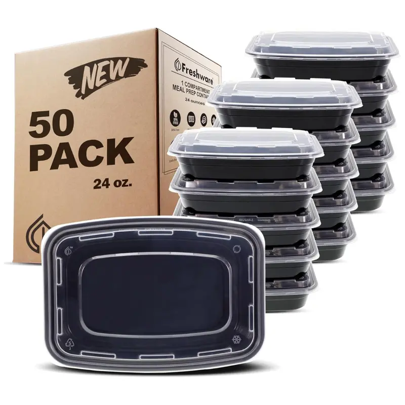 50-Pack Freshware Meal Prep Containers 1