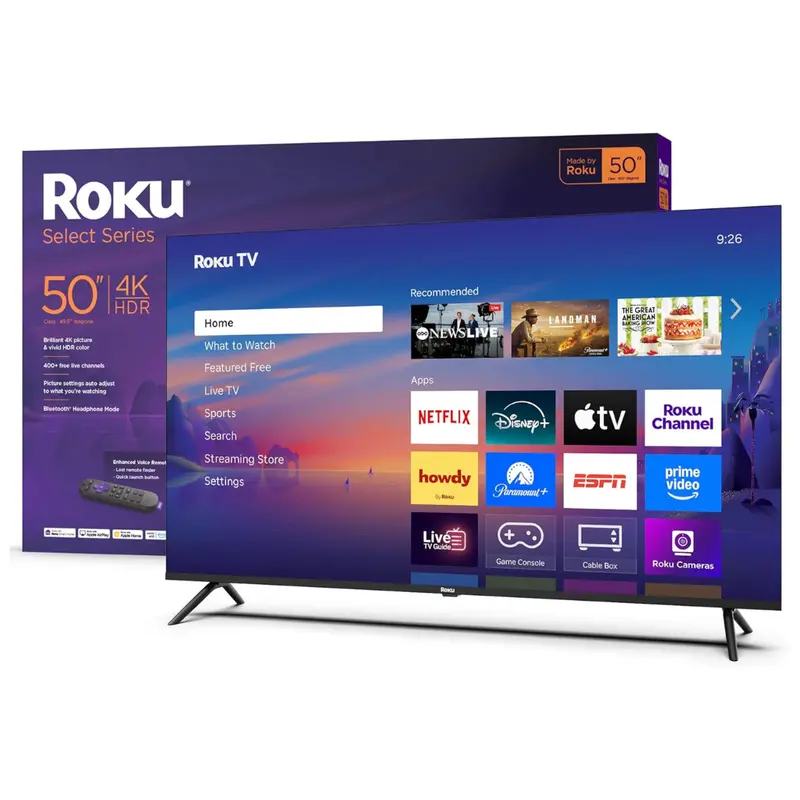 50" Roku Class Select Series 4K (2160P) Smart Led Roku Hdtv 1