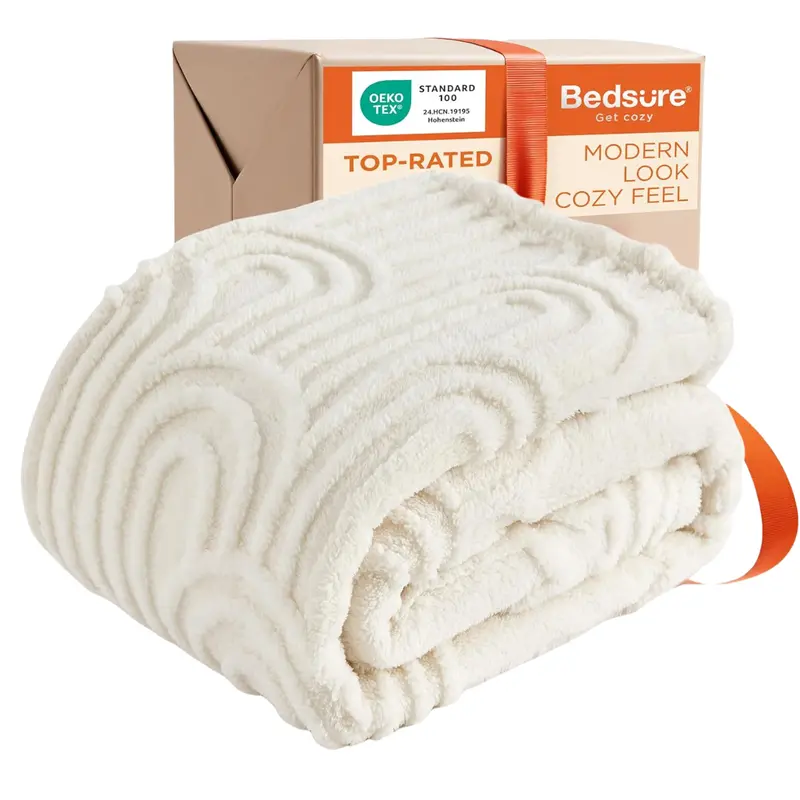 50" X 60" Cozy Fleece Fall Throw Blanket 1