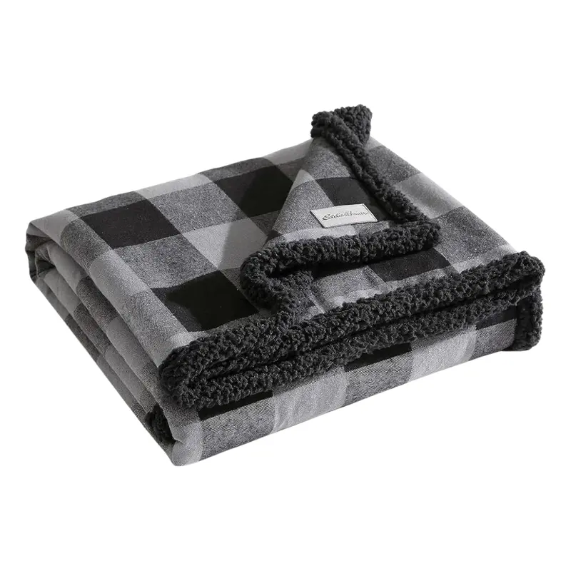 50" X 60" Eddie Bauer Yarn Dyed Cotton Throw Blanket 1