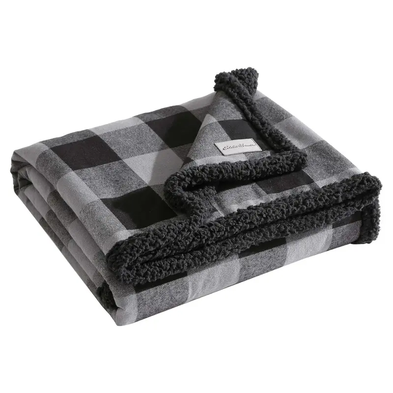 50" X 60" Eddie Bauer Yarn Dyed Cotton Throw Blanket 1
