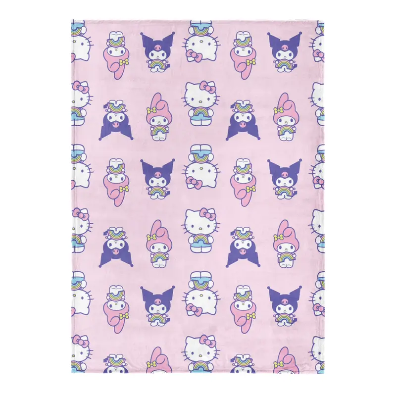 50" X 70" Hello Kitty Ultra Fine Faux Fur Throw 1