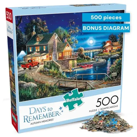 500-Piece Days To Remember Autumn Jigsaw Puzzle 1