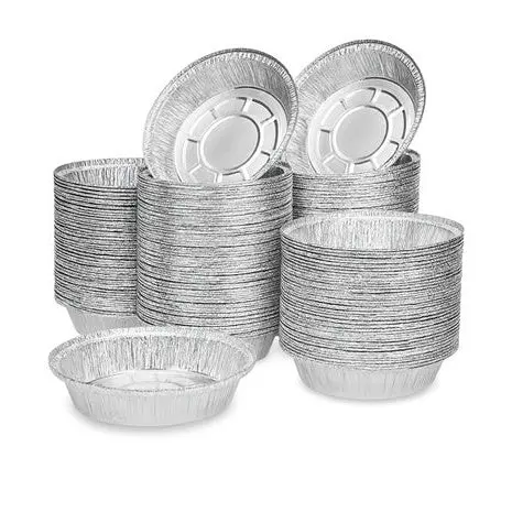 500 Round Disposable Aluminum Foil Pans On Sale (7”, 8”, Or 9”) 1