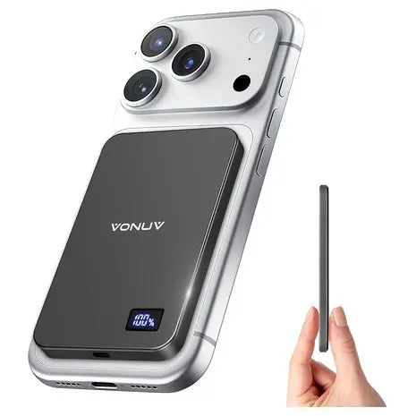 5000Mah 15W Ultra Slim Magnetic Wireless Portable Charger 1