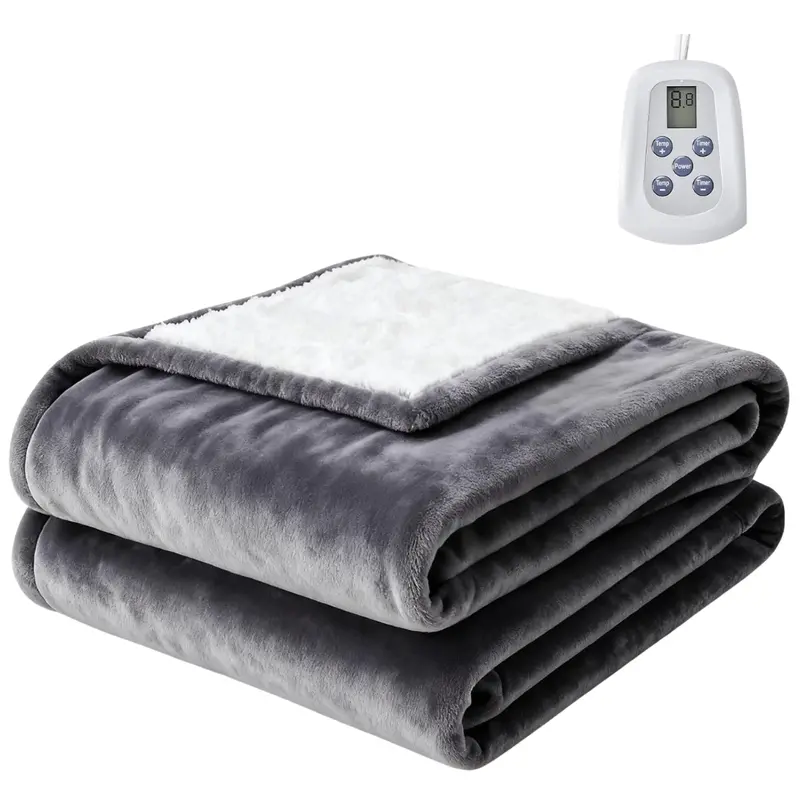 50''X60'' Heated Blanket Throw 1