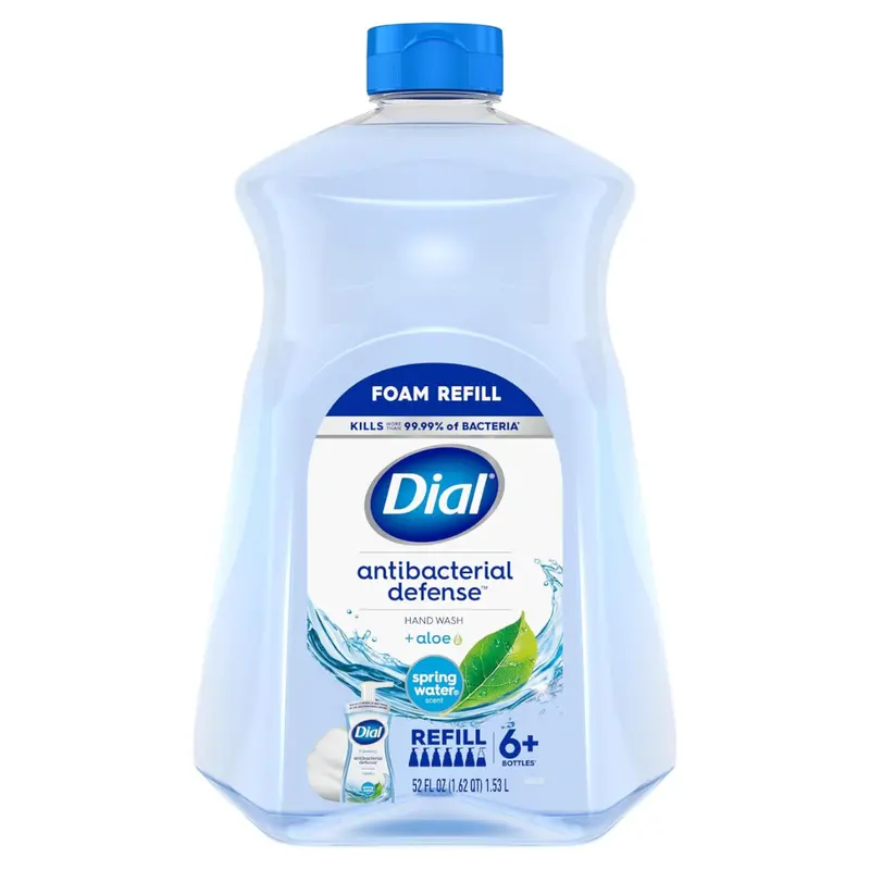 52-Oz Dial Antibacterial Foaming Hand Soap Refill, Spring Water 1