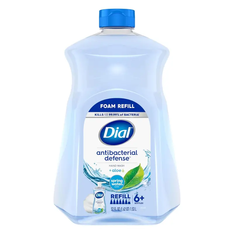 52-Oz Dial Antibacterial Foaming Hand Soap Refill, Spring Water 1