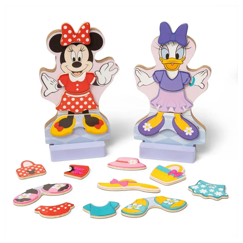 52-Piece Melissa & Doug Disney Minnie & Daisy Magnetic Dress-Up Set 1
