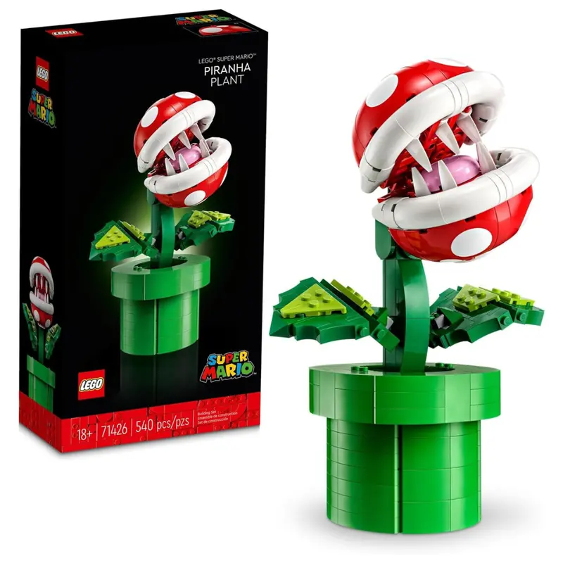 540-Piece Lego Super Mario Piranha Plant Building Set (71426) 1