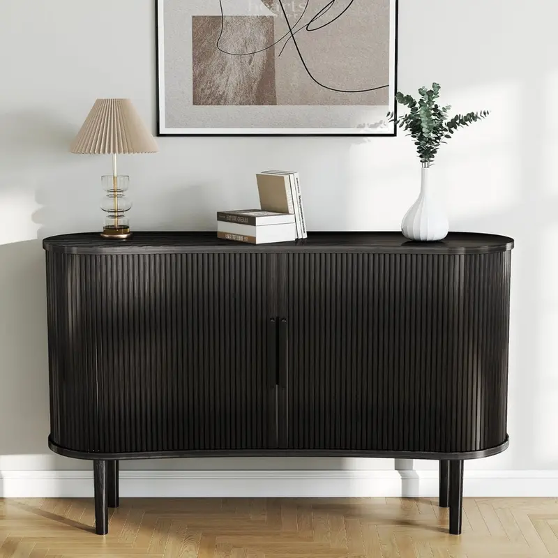 55" Arasyleon Mid-Century Modern Sideboard Buffet Cabinet 1