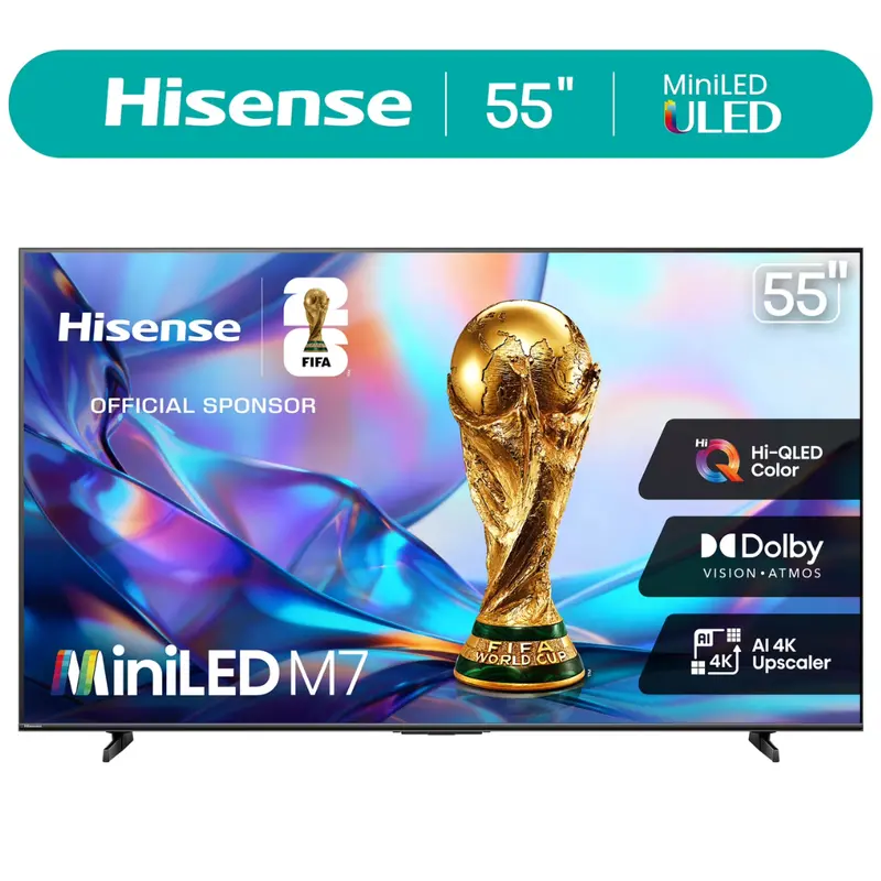 55" Hisense Class M7 Series 4K Ultra Hdr Smart Qled Google Tv 1