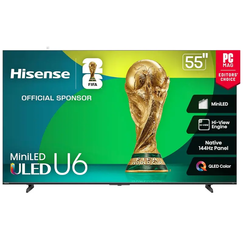 55" Hisense Class U6 Series 4K Ultra Hd Smart Led Tv 1