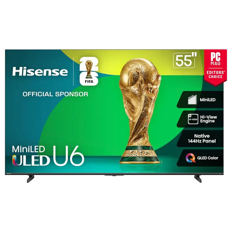 55" Hisense Class U6 Series 4K Ultra Hd Smart Led Tv 1