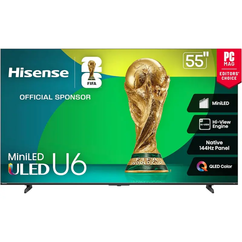 55" Hisense Class U6 Series 4K Ultra Hd Smart Led Tv 1