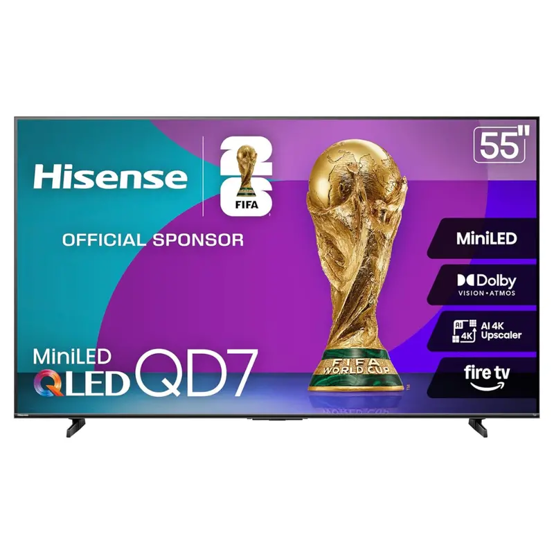 55" Hisense Qd7 Series 4K Ultra Hdr Smart Mini-Led Qled Fire Tv 1