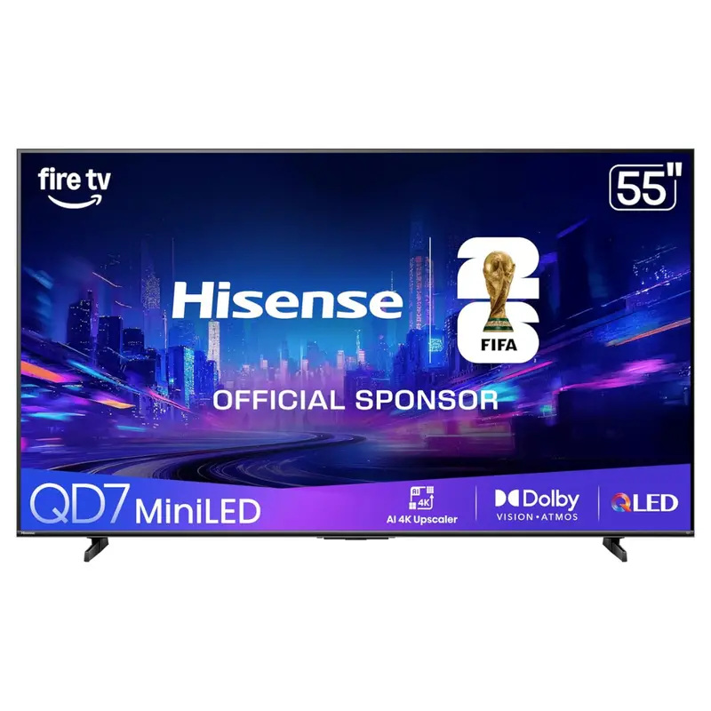 55" Hisense Qd7 Series 4K Ultra Hdr Smart Mini-Led Qled Fire Tv 1