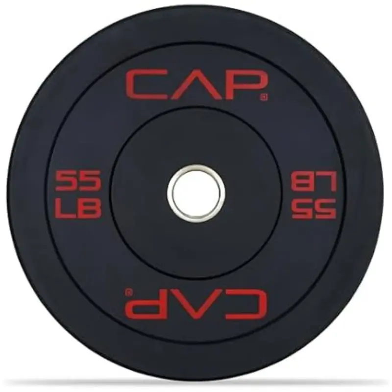 55 Lb Cap Barbell Economy Olympic Bumper Plate 1