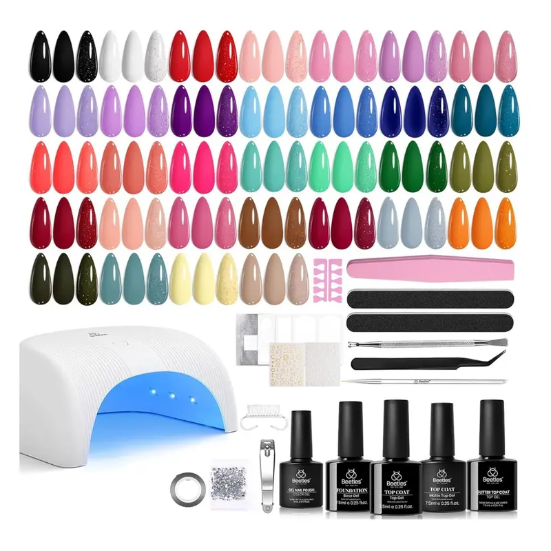 55-Piece Beetles 32 Colors Gel Nail Polish Kit 1