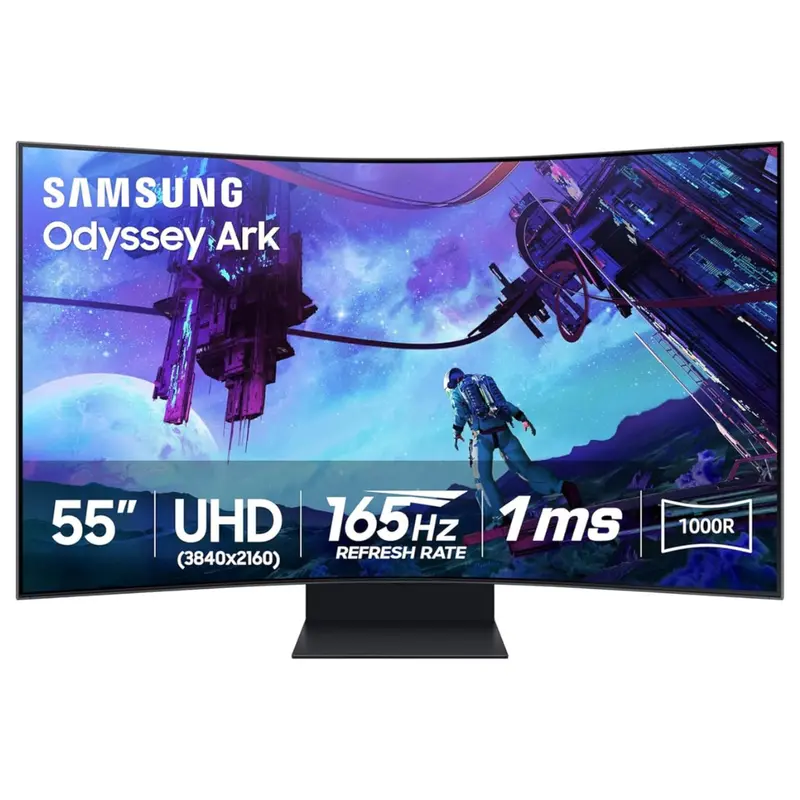 55" Samsung Odyssey Ark 2Nd Gen Curved 4K Uhd 165Hz 1Ms Hdr Freesync Gaming Monitor 1