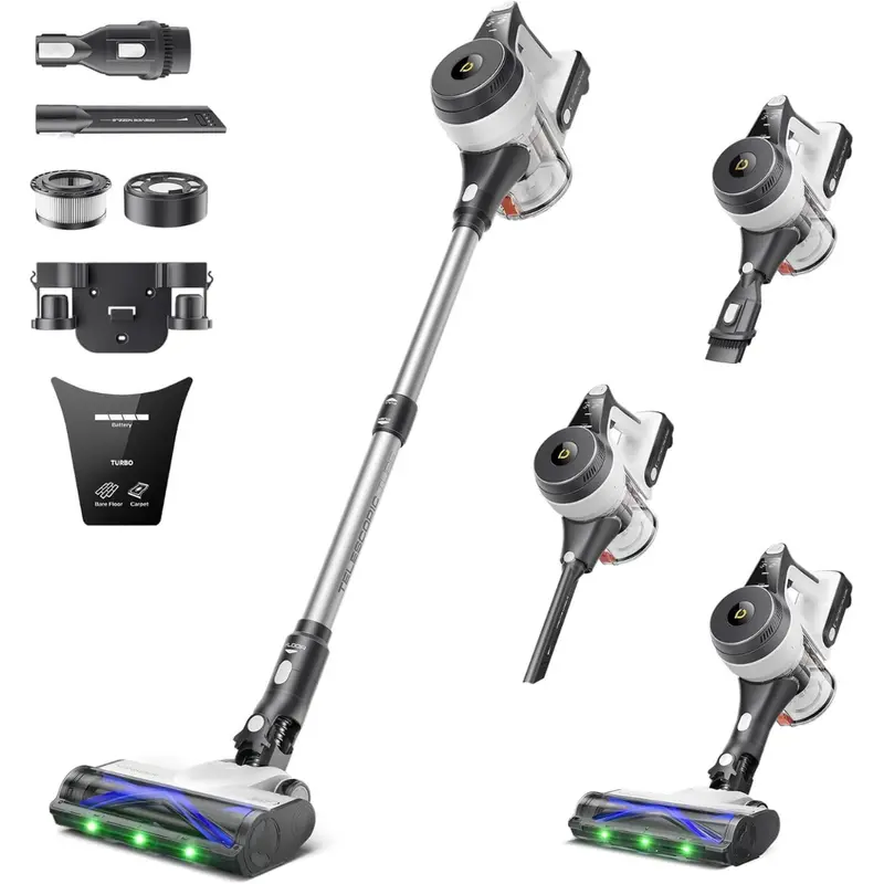 550W Cordless Vacuum Cleaner W/ Anti-Tangle Brush 1