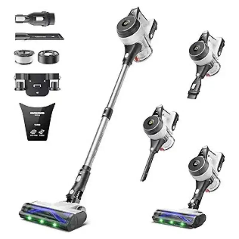 550W Cordless Vacuum Cleaner W/ Anti-Tangle Brush 1