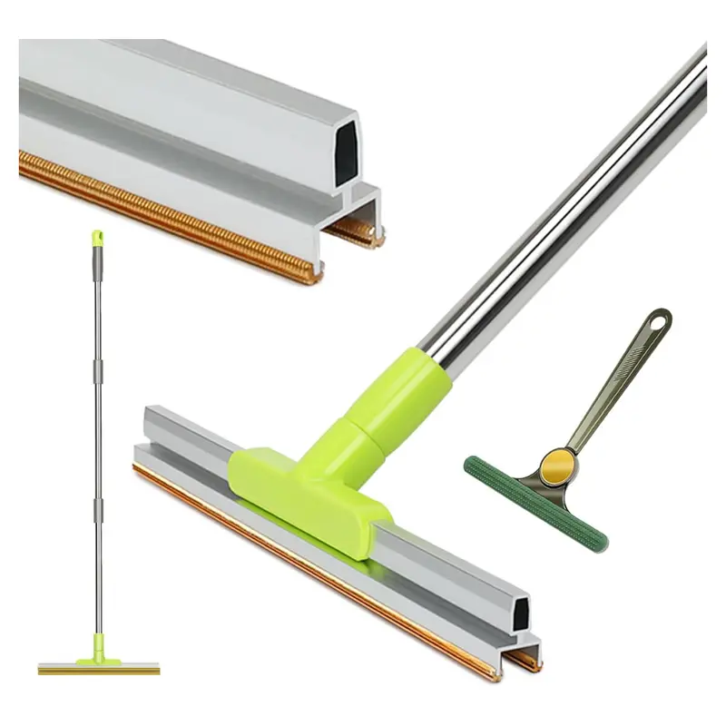 57" Long Handle Pet Hair Removal With Dual Copper Blades 1