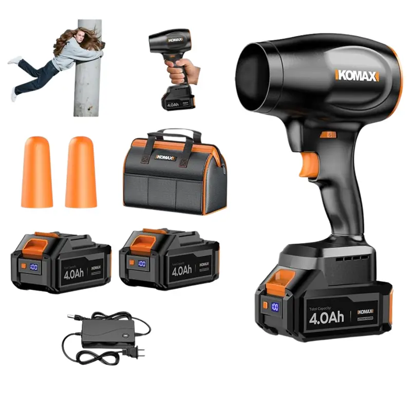 580000 Rpm Cordless Leaf Blower With 2 X 4.0Ah Battery 1