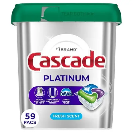 59 Cascade Platinum Dishwasher Pods 1