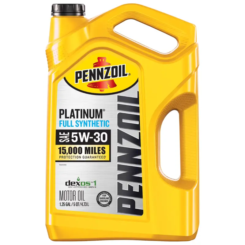 5Qt Pennzoil Platinum Full Synthetic 5W-30 Gasoline Engine Oil 1