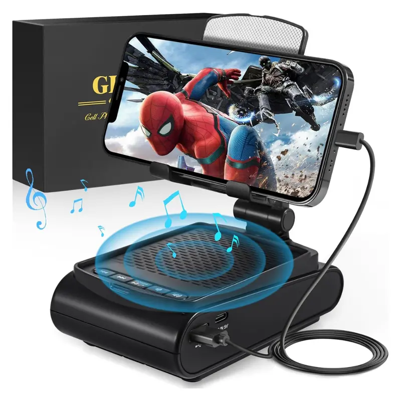 5W Wireless Bluetooth Speaker W/ Microphone & Cell Phone Stand 1