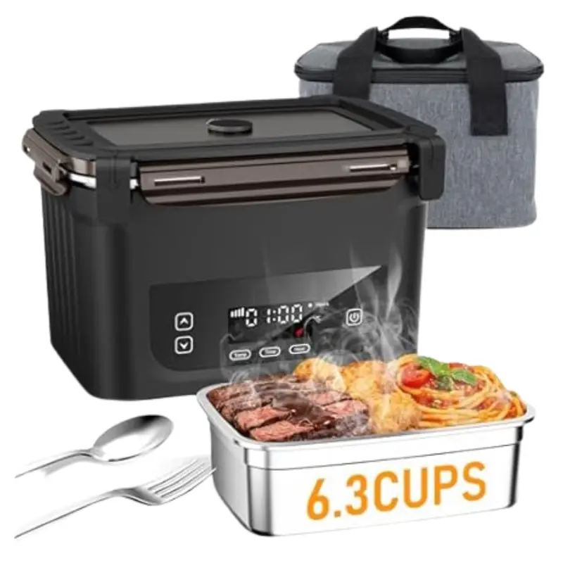 6.3-Cup Rechargeable Upgraded Cordless Electric Heated Lunch Box 1