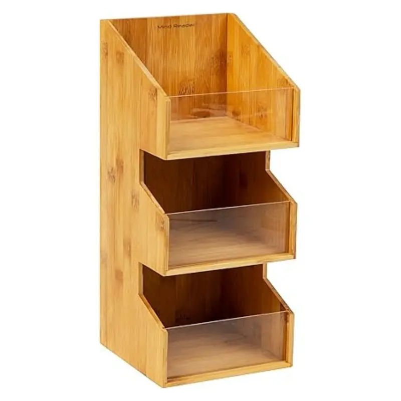 6.5"L X 6.5"W X 15"H Mind Reader Coffee Condiment Station 1