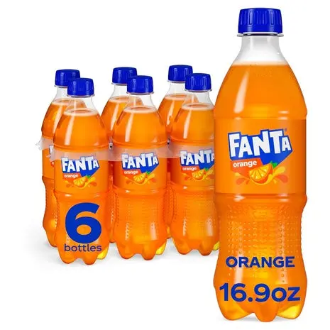 6 Bottles Fanta Orange Soda 1