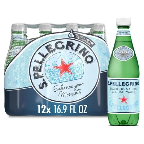 6 Bottles S.Pellegrino Sparkling Natural Mineral Water 1