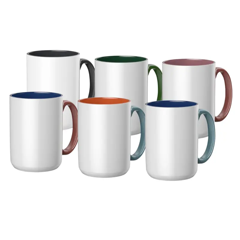 6-Count 15Oz Cricut Beveled Ceramic Mug Blank 1