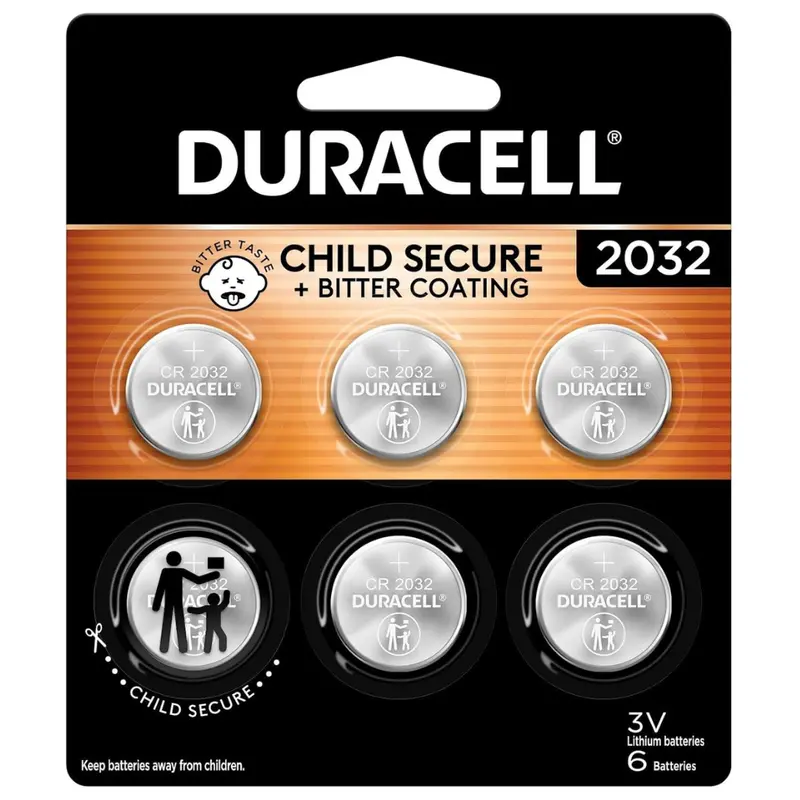 6-Count Duracell Cr2032 3V Lithium Coin Battery 1