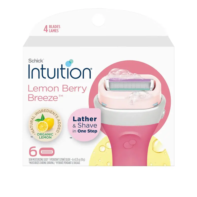 6-Count Women's Lemon Berry Breeze Razor Blade Refills 1
