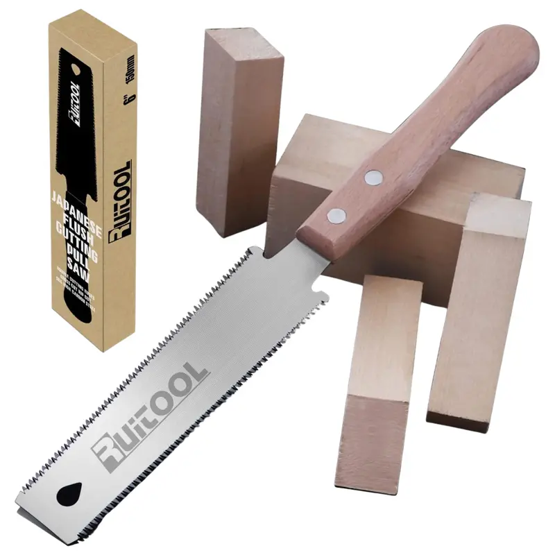 6" Double Edge Sided Japanese Hand Saw With Handle 1