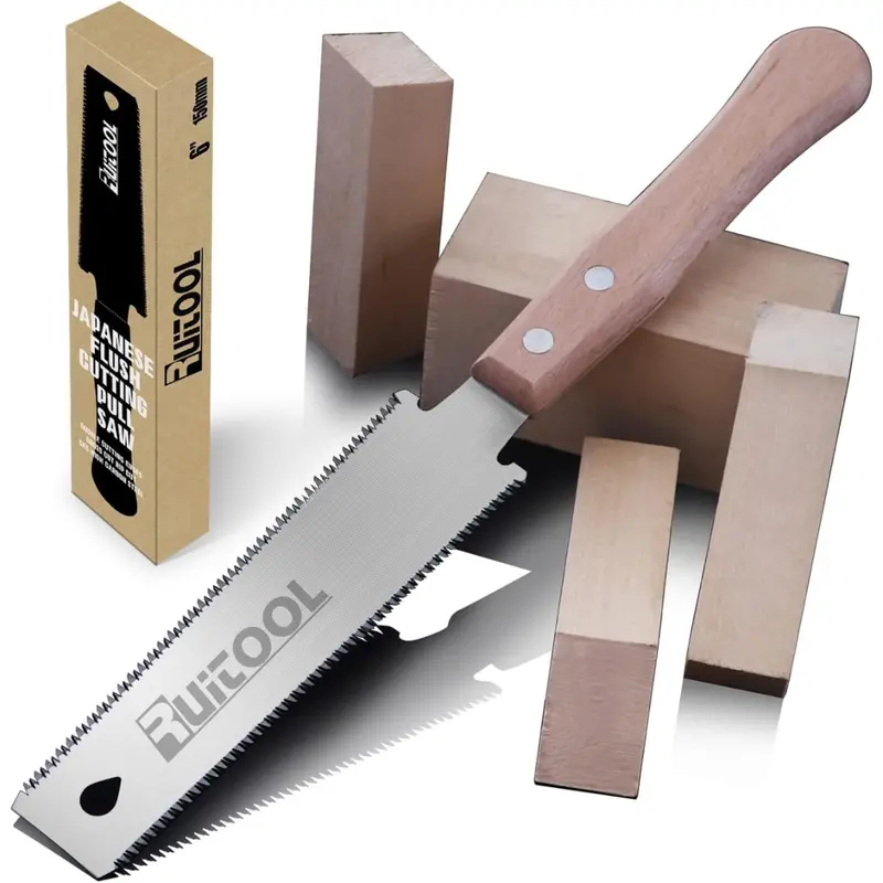 6" Double Edge Sided Japanese Hand Saw With Handle 1