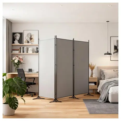 6-Ft 3-Panel Folding Room Divider 1